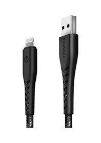 Resim C89 Nyloflex 3m 3a Usb To Lightning Hızlı Şarj Kablo - Siyah 