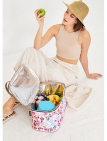 Resim Superbag 22 Litre Piknik/kamp Çantası Sepeti. Termal Termos Çanta Sıcak-soğuk Flower-250135 Flower Çok Renkli 