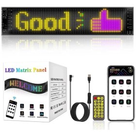 Resim Led Matrix Panel Dijital Ekran Kumandalı App Kontrollü 