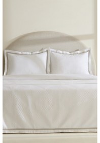 Resim Karaca Home Doris %100 Pamuk Çift Kişilik Yatak Örtüsü Takımı Gri Gri 