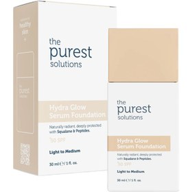 Resim The Purest Solutions Hydra Glow SPF 50+ Nemlendirici Serum Fondöten No: 100 Light To Medium 30ml 