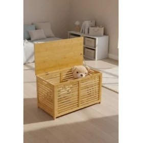 Resim Hype Store Bambu Oyuncak Sandığı Oyun Odası Düzenleyici Oyuncak Dolabı Saklama Sandık DB-0032 