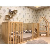 Resim Wood And Montessori Montessori Bebek Ve Çocuk Karyolası Doğal Ahşap Yatak OCMY20231-0001 