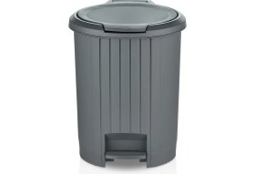 Resim Pratik ve Şık Bas Aç Mekanizmalı Banyo ve Mutfak Çöp Kovası 
