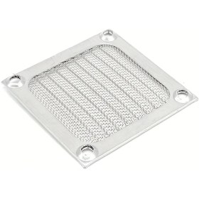 Resim Xuweiwei 80mm Gümüş Paslanmaz Çelik Fan Kafesi Toz Filtresi Soğutma Koruma 