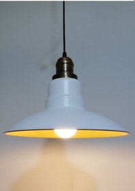 Resim Rioligh Retro Beyaz Içi Gold Tekli Meal Sarkıt Çap: 30Cm 