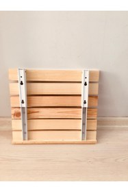 Resim KZY Hobi Ahşap Banyo Tabure 35x30 Ebat 