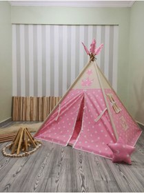 Resim Henna Prime Kızıldereli Çocuk Oyun Çadırı Devrilmeyen Sabitleme Mekanizmalı 