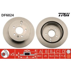 Resim TRW DF6024 F 20968395 96625873 (WA895727) (Fiyat:2 Adet İçindir) 
