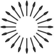 Resim Aubyhe Bosto Aktif Baskı Kalemi İçin Yer Değiştirme Uçları - Siyah, Dayanıklı Plastik, 20 Adet - Tüm Bosto Bataryasız Stiller İçin Uyumlu 