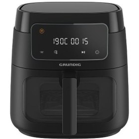 Resim Grundig Fry 7320 Airfit XXL Camlı Airfryer 7,6 Litre Siyah 640OSERI 