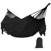 Resim Tcherchı Askılı Saçaklı Hamak Siyah 