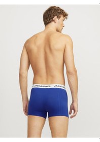 Resim Jack & Jones Erkek 3'lü Boxer Paketi - Joe - 12271554 Navy Blazer 