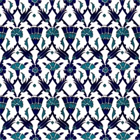 Resim Kütahya Hedef Çini AC35 20 x 20 Dekoratif Çini 