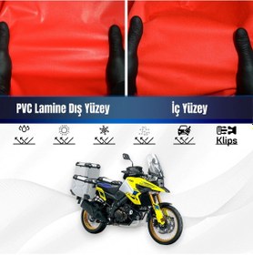 Resim Trıumph Tıger 900 Gt Motosiklet Brandası Su Geçirmez Branda Kırmızı Branda Motor Branda Xxl 