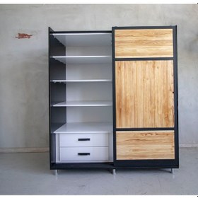 Resim Deryawood Deryawood Masif Ahşap Gardrop 