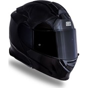 Resim Delta Basic Parlak Siyah Çene Açılır Kask C1 Siyah 
