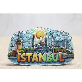 Resim Ahşap İstanbul Temalı Magnet Alk4601 