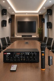 Resim Lastvoice Black Large Plus Paket-5 Hoparlör Ve Anfi Anons Ses Sistemi Seti 