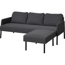 Resim IKEA Gri Konforlu Kanepe - Uzanma Koltuklu 3'lü Kanepe 