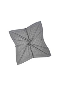 Resim Mim Eşarp Işıl İpek - C Desen Siena Eşarp 100x100 Cm Gri 