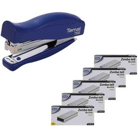 Resim Temat Zımba Makinesi 24/6 Mavi 7500 + 5 Adet Tel 