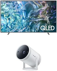 Resim Samsung QE55Q67DAUXTK 55" 139 Ekran QLED 4K Smart TV (2024) ve Freestyle 2. Nesil Projeksiyon Cihazı, SP-LFF3CLAX 