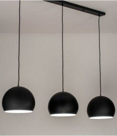 Resim Mylights Retro Rustik Metal Sarkit Üçlü Masa Üsütü Sirali Küre 
