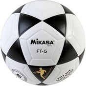 Resim Mikasa Ft-5 W/fıfa Logo Sentet. Deri Futbol Topu Siyah-beyaz 