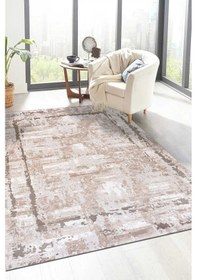 Resim Lynosse Bej Vizon Halı Yumuşak Oturma Odası Salon Çocuk Odası Mut Bej - Vizon 