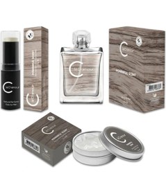Resim Clé D'amour Powerful Scent (TURUNÇGİL/BAHARAT) Men - 3 Lü Erkek Parfüm Seti 50 ml - Vegan 