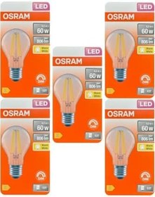 Resim Osram Value CLA 60D LED Ampul, 6,5W, E27, Warm White, Dimli, 5 Adet 