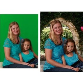 Resim Greenbox Chromakey Green Screen Greenbox Yeşil Fon Perde 3 X 6 Mt 