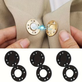 Resim 5 Çift Güçlü Manyetik Dikiş Düğmeleri Görünmez Manyetik Düğmeler DIY Manyetik Düğmeler Cebi, Dikiş, Çantalar, Giysiler için Manyetik Dikiş Düğmeleri 