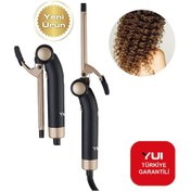 Resim Yui KB308 Seramik Plaka Afro Dalga Saç Şekillendirici Maşa 