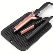 Resim Profesyonel Silikon Isıya Dayanıklı Mat Saç Stil Aletleri için, Büyük Boy, Dayanıklı Ped Flat Irons, Curling Wands ve Saç Düzleştiriciler için, Saç Kuafor Aksesuarları, Saç Stili: Normal 