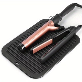 Resim Profesyonel Silikon Isıya Dayanıklı Mat Saç Stil Aletleri için, Büyük Boy, Dayanıklı Ped Flat Irons, Curling Wands ve Saç Düzleştiriciler için, Saç Kuafor Aksesuarları, Saç Stili: Normal 