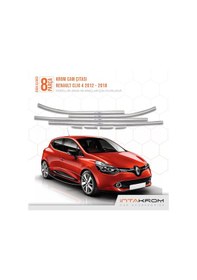 Resim intakrom Renault Clio 4 Krom Cam Çıtası 8 Parça 2012 -2018 - Hb 