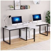 Resim Zizuva Tasarım 240x60x75 CM İki Kişilik Beyaz Çalışma Masası 