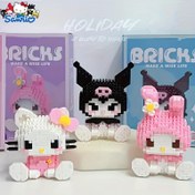 Resim Sanrio Karakter Yapı Taşları Seti - for Hello Kitty için, for Kuromi için, for My Melody için, for Cinnamoroll için - DIY Tuğla Model Kiti Setleri - Toplanabilir Masa Dekoru Figürleri - Gençler ve Yetişkinler için Eğitici Bulmaca Oyuncak - ABS Malzeme - Doğum Günü, Noel için Yaratıcı Hediye 