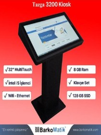 Resim TAZGA Dpck- 3200 32"- I5 Işlemci - 8 Gb Ram - 120 Ssd - Kıosk Pos Pc 