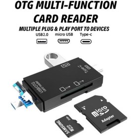 Resim DNR Bilişim USB / Type-C /mikro USB Kart Okuyucu Card reader OTG USB 3.0 TF kamera Mini SD 6 IN 1 