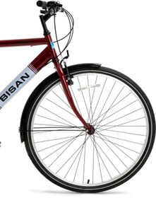 Resim Bisan Hardy Şehir Bisikleti 42 Cm V 26" 21vites Bordo Siyah-beyaz Bordo - Siyah - Beyaz 