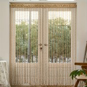 Resim Görkemli Altın Püskül Perdeler Kapılar İçin, 100.0x200.0cm - Lüks Polyester, Elde Yıkama Sadece, Düğünler, Salonlar, Oturma Odaları ve Yatak Odaları İçin Mükemmel, Salon Dekor Perdeler|Lüks Perdeler|Polyester Perdeler 