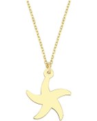 Resim Altın Ince Deniz Yıldızı Kolye As1588Kl Altınsepeti 