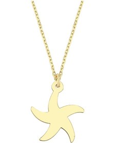 Resim Altın Ince Deniz Yıldızı Kolye As1588Kl Altınsepeti 