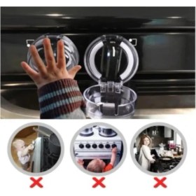 Resim Poebgo Family's Ocak Düğmesi Koruyucu Kapak 2 Adet 