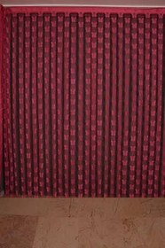 Resim KELEBEK MODEL FUŞYA RENK İP PERDE HAZIR DÜĞMELERİ DİKİLMİŞ İP PERDE 300 * 270 cm 