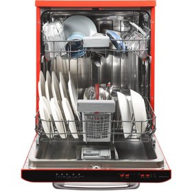 Resim Vestel BM 5011 Retro Kırmızı Bulaşık Makinesi 