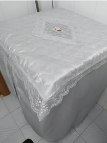 Resim CEYDA Çamaşır Ve Kurutma Makinesi Örtüsü Saten Kumaş 